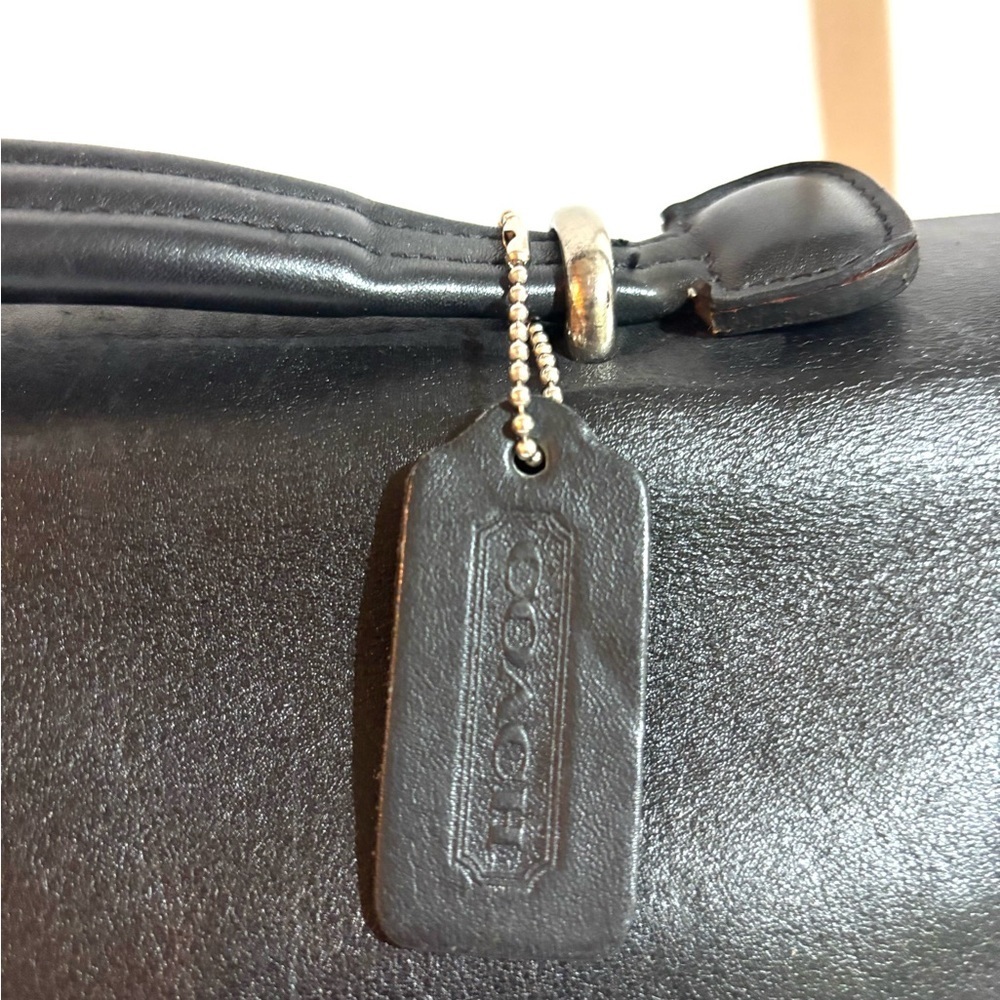 Coach vintage unisex Black  briefcase Leather shoulder Bag - Picture 3 of 11